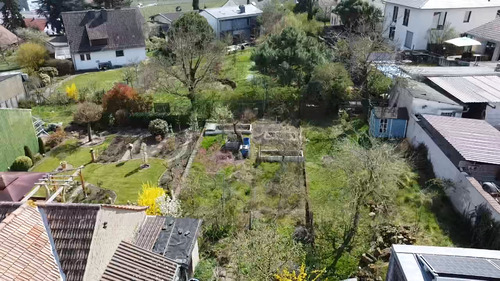 Garten Drohnenansicht - Einfamilienhaus mit 120,00 m² in Wachenheim zum Kaufen