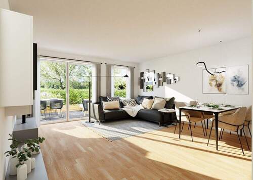 Bischofsweiher_Visualisierung Wohnen B2_2000x1422. - Terrassenwohnung mit 86,50 m² in Erlangen zum Kaufen