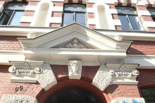 AnKaSa Immobilien GmbH_Maklerempfehlung Leipzig_straßenseitige Hausansicht1 - Etagenwohnung mit 40,00 m² in Leipzig zur Miete