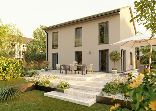 Gartenansicht.png - Einfamilienhaus mit 170,40 m&sup2; in Satow zum Kaufen