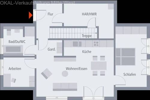 Erdgeschoss (Einliegerwohnung) - 