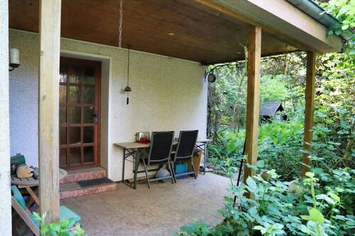 Überdachter Zugang/Terrasse - 3 Zimmer Einfamilienhaus in Biesenthal