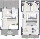 Grundriss Maisonette WE 522 - 