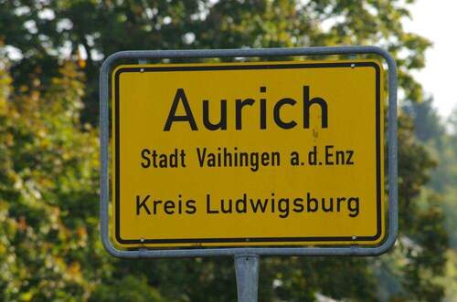 Ortsschild - 6 Zimmer Einfamilienhaus in Vaihingen an der Enz / Aurich