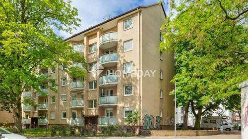 Außenansicht 5 - Gut geschnitten, gepflegt und saniert: 3-Zimmer-Wohnung mit Loggia in Köln-Mülheim