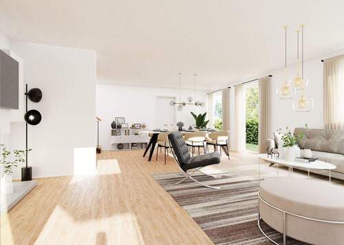 Visu-innen-Wohnen.jpg - 3 Zimmer Terrassenwohnung in Erlangen