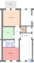 Grundriss - 2 Zimmer Etagenwohnung zur Miete in Zittau