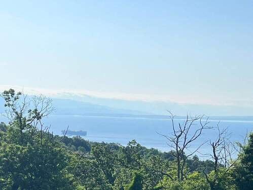Bild 1 - Baugrundstück in Poljane bei Opatija - mit Baugenehmigung und Meerblick
