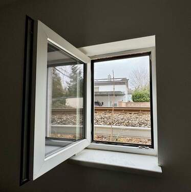 Blick vom Fitnesszimmer bzw. Büro - 