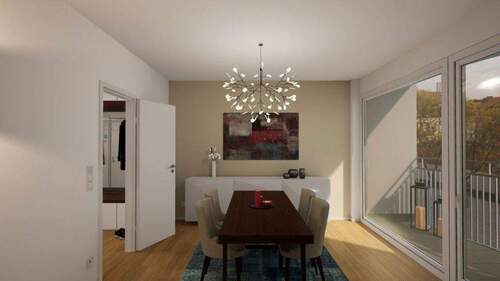 Esszimmer - 3 Zimmer Etagenwohnung zum Kaufen in Nürnberg
