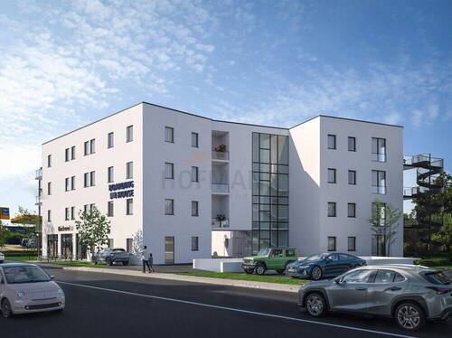 Seitenansicht Straße - Einfahrt Tiefgarage - 