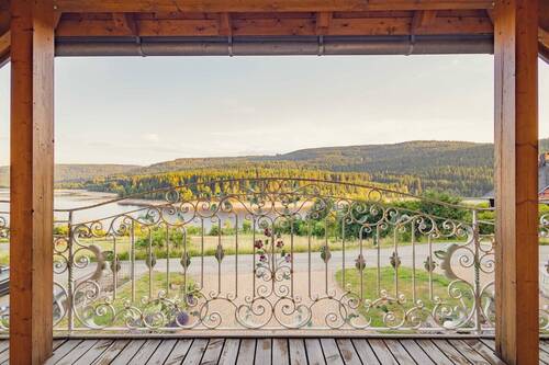 Balkon Haupthaus mit Seeblick - 