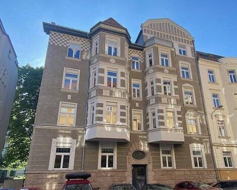 Straßenansicht - 3 Zimmer Etagenwohnung zum Kaufen in Leipzig