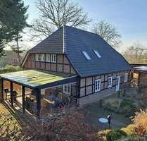 ### Eichenfachwerkhaus mit Gästehaus in bevorzugter Wohnlage ### - Moisburg