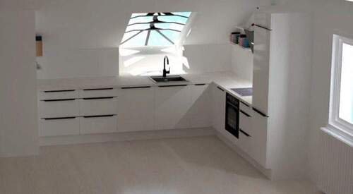 Ansicht hochwertige Einbauküche - 