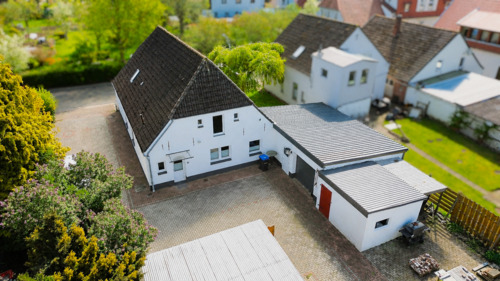Luftaufnahme - 3 Zimmer Einfamilienhaus zum Kaufen in Ovelgönne