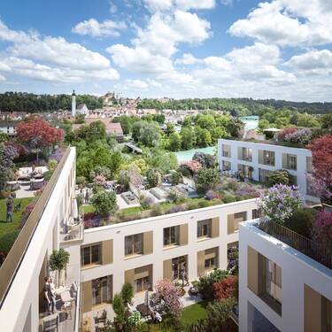 Lech- und Altstadtblick - Etagenwohnung mit 73,80 m² in Landsberg am Lech zum Kaufen