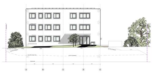 Ansicht Süd - Büro in Michelfeld zur Miete
