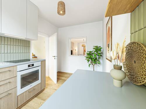 Küche (Modernisierungsbeispiel) - 6 Zimmer Einfamilienhaus in Schwelm