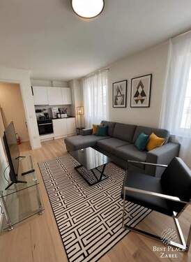 Wohn-/Schlafbereich - Modernes 1-Zimmer-Apartment nahe der Klinik