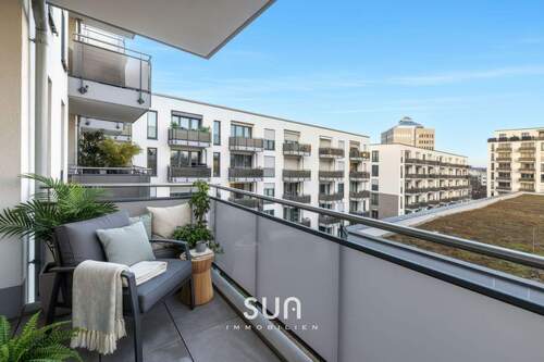 BALKON (visualisiert) - EXKLUSIVE LICHTSTARKE 3-ZIMMER WOHNUNG mit Wohlfühlambiente