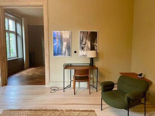 Wohnzimmer - Etagenwohnung mit 201,00 m² in Hamburg zur Miete