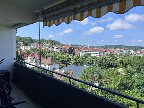 Blick vom Balkon Richtung NW - 