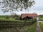 Südseite - 6 Zimmer Bauernhaus, Landhaus in Mettenheim