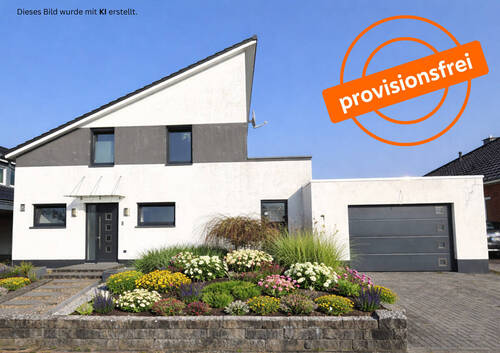 Frontansicht Visualisierungsbeispiel KI - *Provisionsfrei für den Käufer* Modern und familienfreundlich Wohnen in ruhiger Sackgassenlage