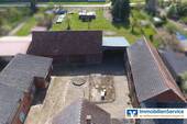 Blick aus der Luft - 4 Zimmer Bauernhaus, Landhaus in Wusterhausen Lögow