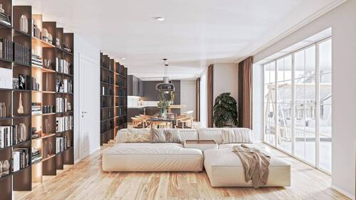 Wohnzimmer (Beispiel) - Etagenwohnung mit 110,50 m² in Bad Nauheim zum Kaufen