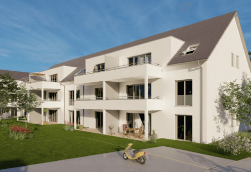Moderne Wohnanlage - *ERSTBEZUG* Moderne 2-Zimmer-Dachgeschosswohnung in zentraler Lage von Weil am Rhein