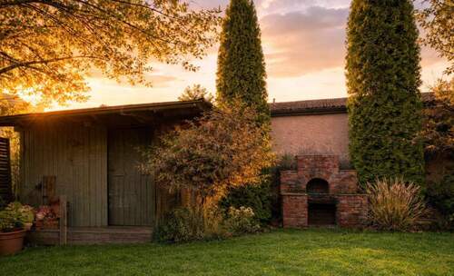 Gartenhaus und Grill - 