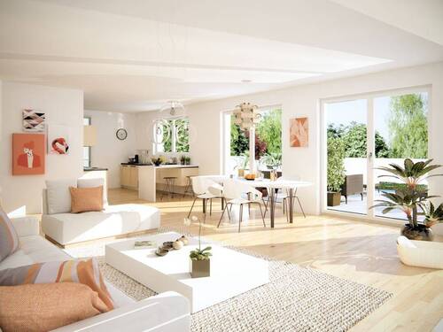 Visualisierungsbeispiel - 'Friedrichspark': Große 3-Zimmer-EG-Neubauwohnung mit Terrasse und Privatgarten, kurzfr. beziehbar!