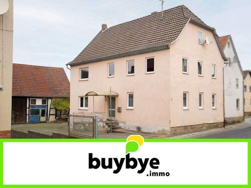 MET-Bahra - Mellrichstadt: Einfamilienhaus mit Scheune und großem Grundstück im Ortskern - ideal für Handwerker und Individualisten