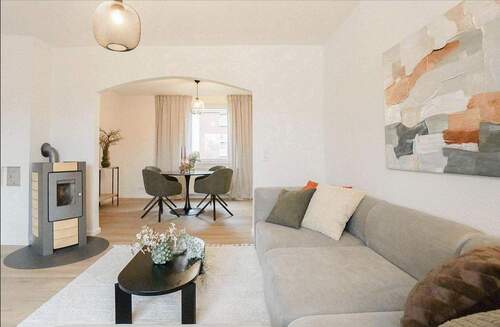 Wohnzimmer - Ihr neues Wohlfühlnest: Gepflegtes Reihenhaus in ruhiger Lage - bezugsbereit & provisionsfrei!