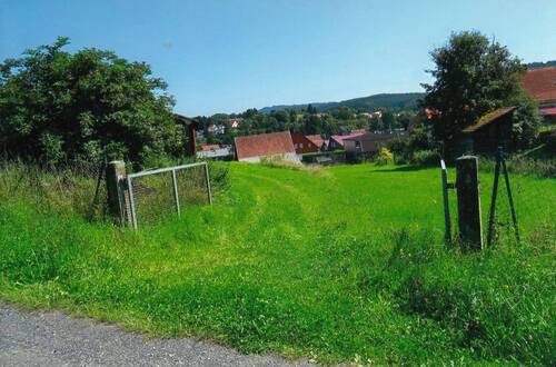 Einfahrt v. der Friedrichstr. ins Baugrundstück - Baugrundstück in 98547 Viernau, Friedrichstraße