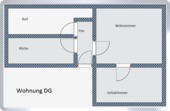 Grundriss - 2 Zimmer Etagenwohnung in Mittweida