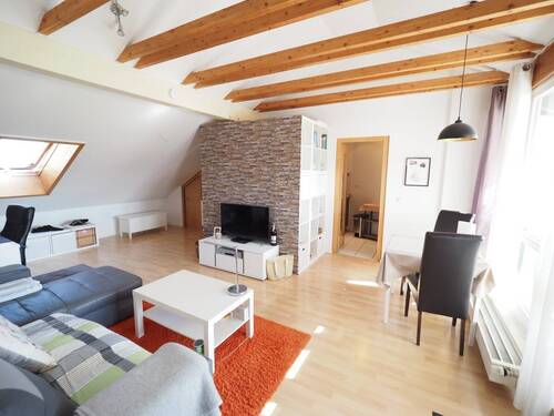 Wohnzimmer - 1 Zimmer Etagenwohnung zum Kaufen in Gerzen