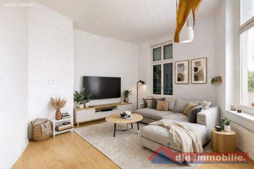 Wohnzimmer_1 mit KI möbliert - 