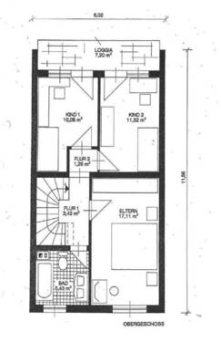 Obergeschoss - Reihenmittelhaus mit 110,00 m&sup2; in Altenstadt zum Kaufen