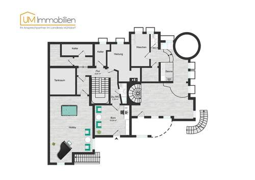 GrundR KG bearb - 1 Zimmer Einfamilienhaus in Waldkraiburg