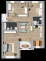 Grundriss 4*4 - 4 Zimmer Etagenwohnung in Greifswald