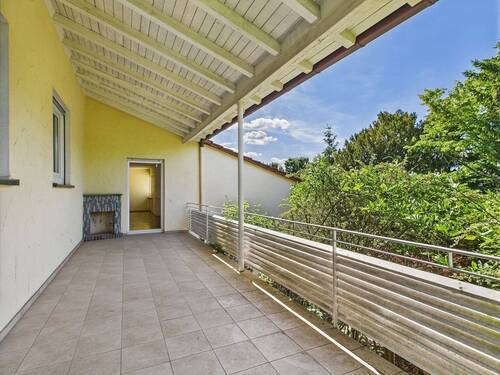 Balkon mit Kamin - 