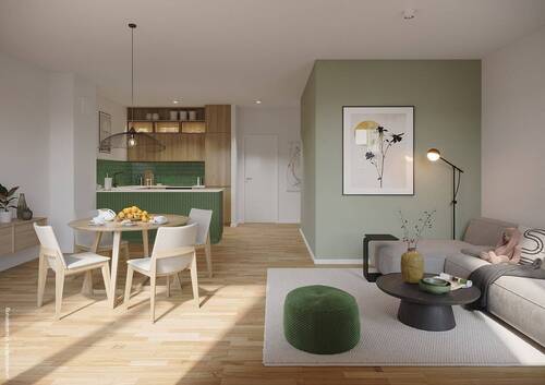 Wohnzimmer + Essbereich Dünenhaus WE 224 - 