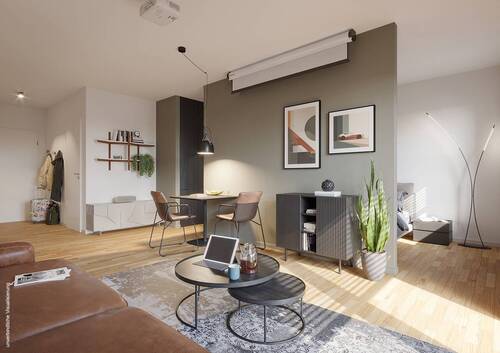 Wohnzimmer Dünenhaus WE 216 - 