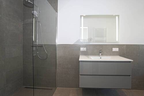 Dusche und Waschtisch - 