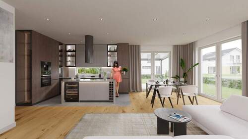 Innenansicht Küche - Bungalow mit 135,00 m² in Irchenrieth zum Kaufen