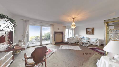 EG: großzügiger Wohnbereich mit Zugang zur Südwestterrasse - 