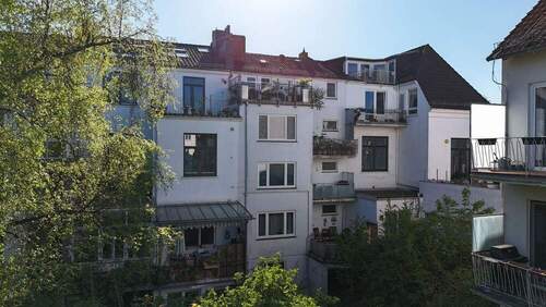 Rückansicht - Mehrfamilienhaus, Wohnhaus mit 340,00 m&sup2; in Bremen zum Kaufen